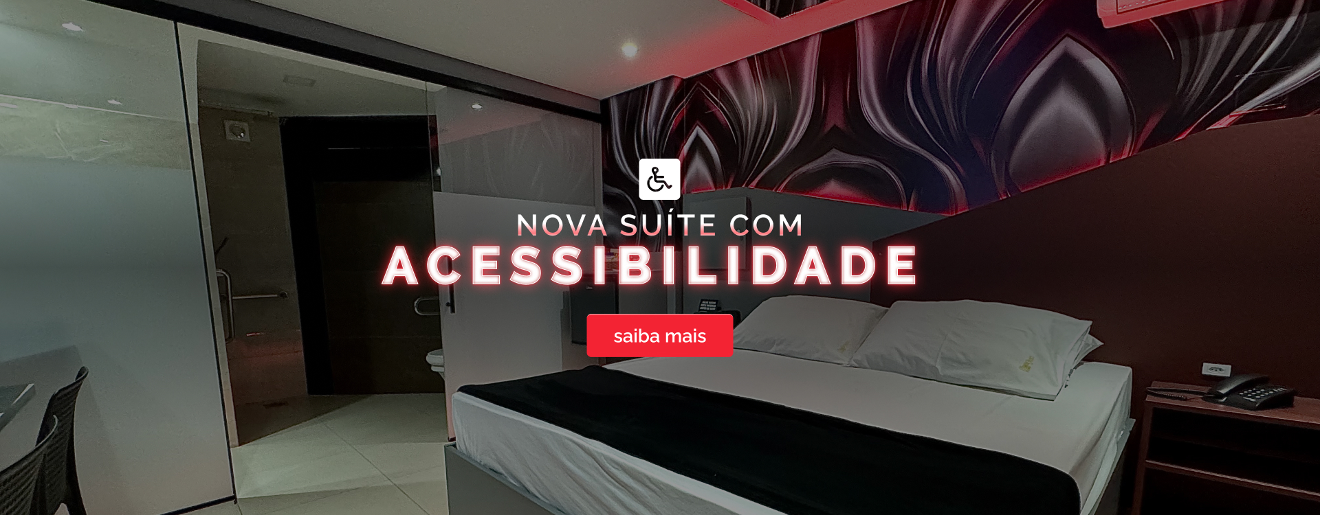 Nova suíte com acessibilidade, saiba mais